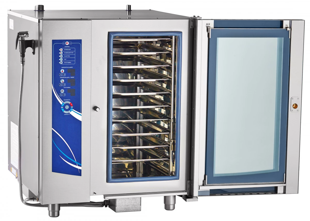 Аппарат паров.-конвект. эл. кух. ПКА 10-1/1ПМ-01 (2) (парогенератор, 10хGN-1/1, б/гастр, нерж.)