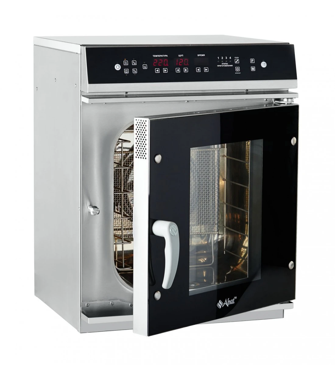 Аппарат паров.-конв.эл.кух. ПКА 6-1/3П верх.пан.упр.(пароген.,6хGN-1/3,99 пр.,термощуп,нерж,б/гастр)