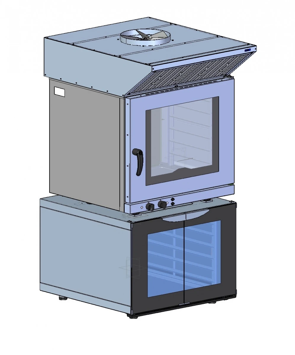 Зонт вытяжной встраиваемый Abat ЗВВ-6-6/4 для печи электр. конвекционной КЭП-6 (867х1079х286 мм) (Приход 2021г.)