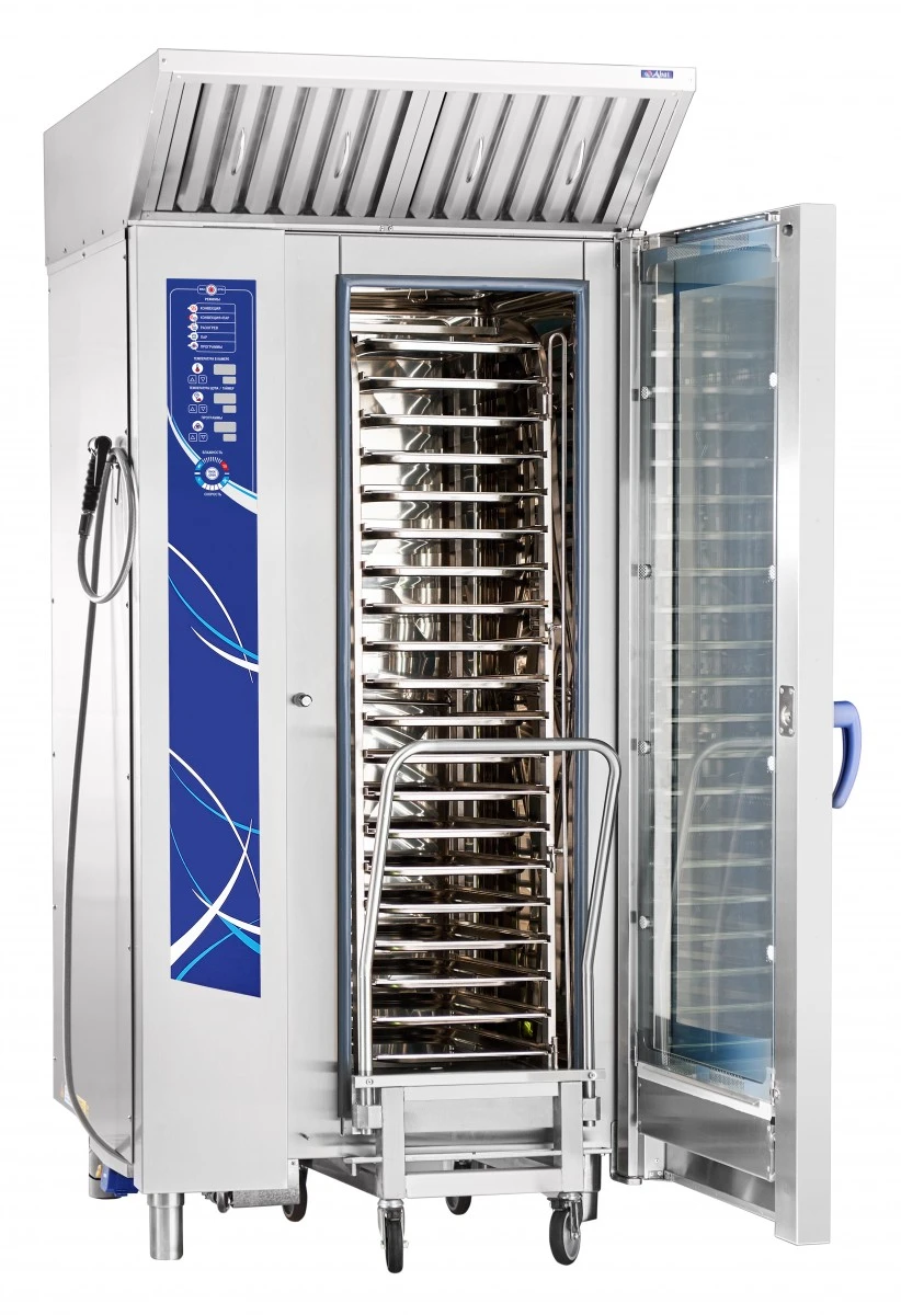 Аппарат паров.-конвект. эл.кух. ПКА 20-1/1ВМ2-01 (инжекц., 20хGN-1/1, вся нерж, б/гастр.) автомойка