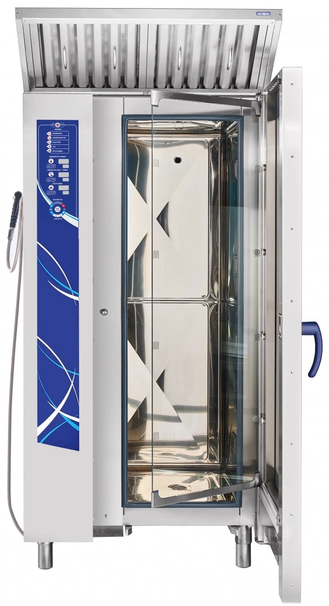 Аппарат паров.-конвект. эл.кух. ПКА 20-1/1ВМ2-01 (инжекц., 20хGN-1/1, вся нерж, б/гастр.) автомойка