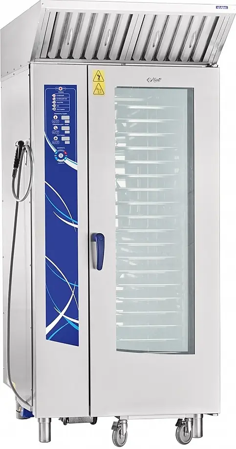 Аппарат паров.-конвект. эл.кух. ПКА 20-1/1ВМ2-01 (инжекц., 20хGN-1/1, вся нерж, б/гастр.) автомойка