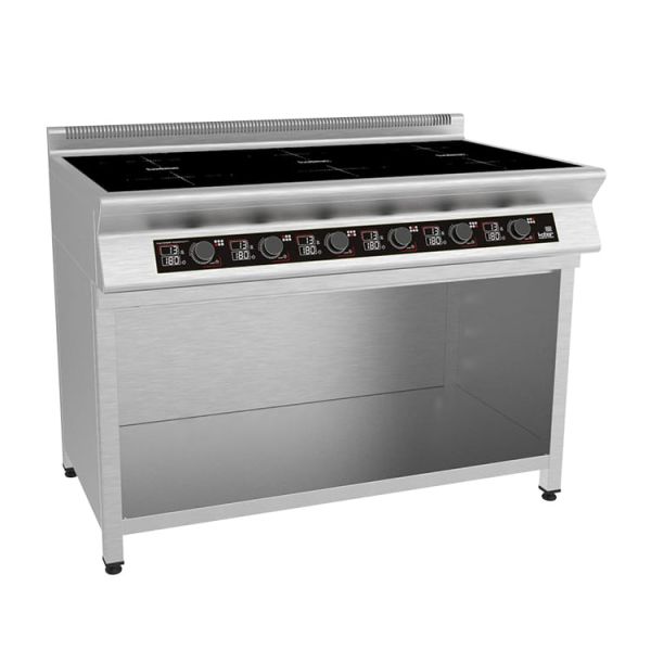 Плита индукционная на полузакрытой подставке 6 конфорок I7-6S1