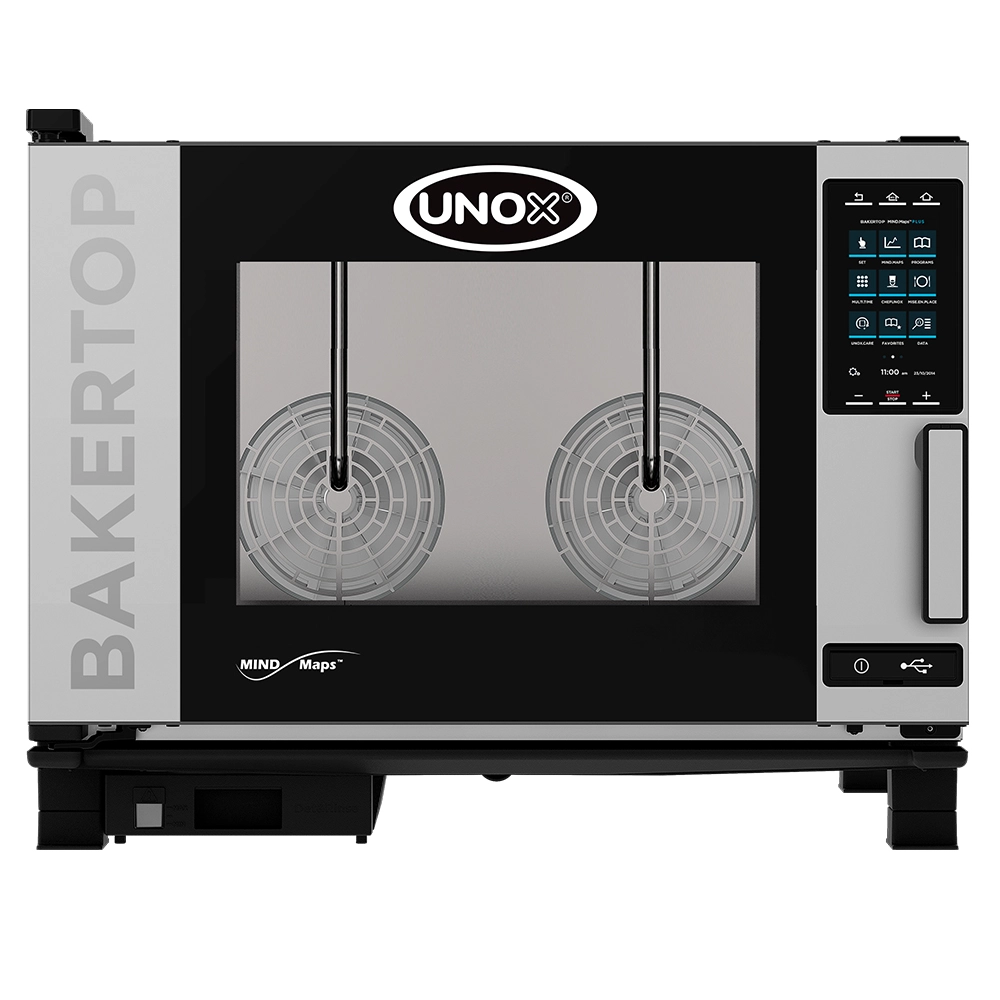 Пароконвектомат UNOX XEBC-04EU-EPRM-MP, электрический, с универсальными направляющими