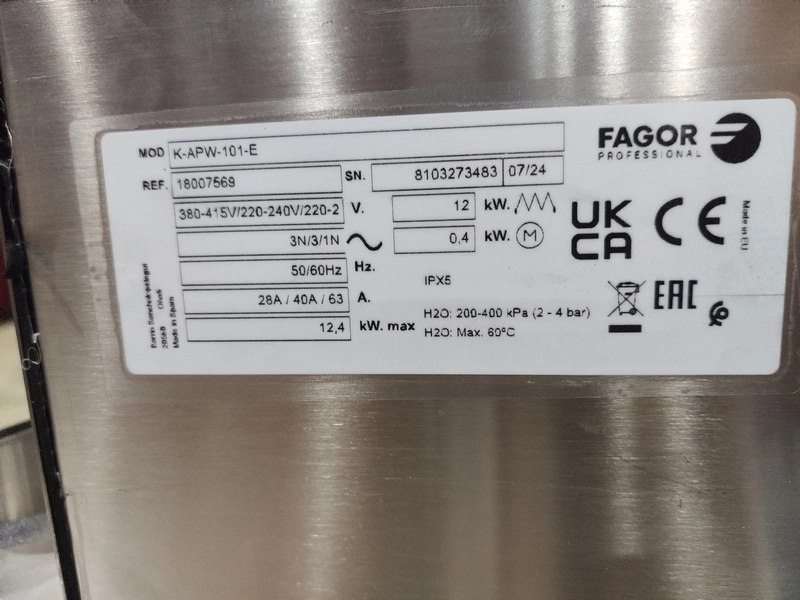 S01_Пароконвектомат FAGOR K-APW-101-E LW R K, электрический, бойлерный, 10 уровней