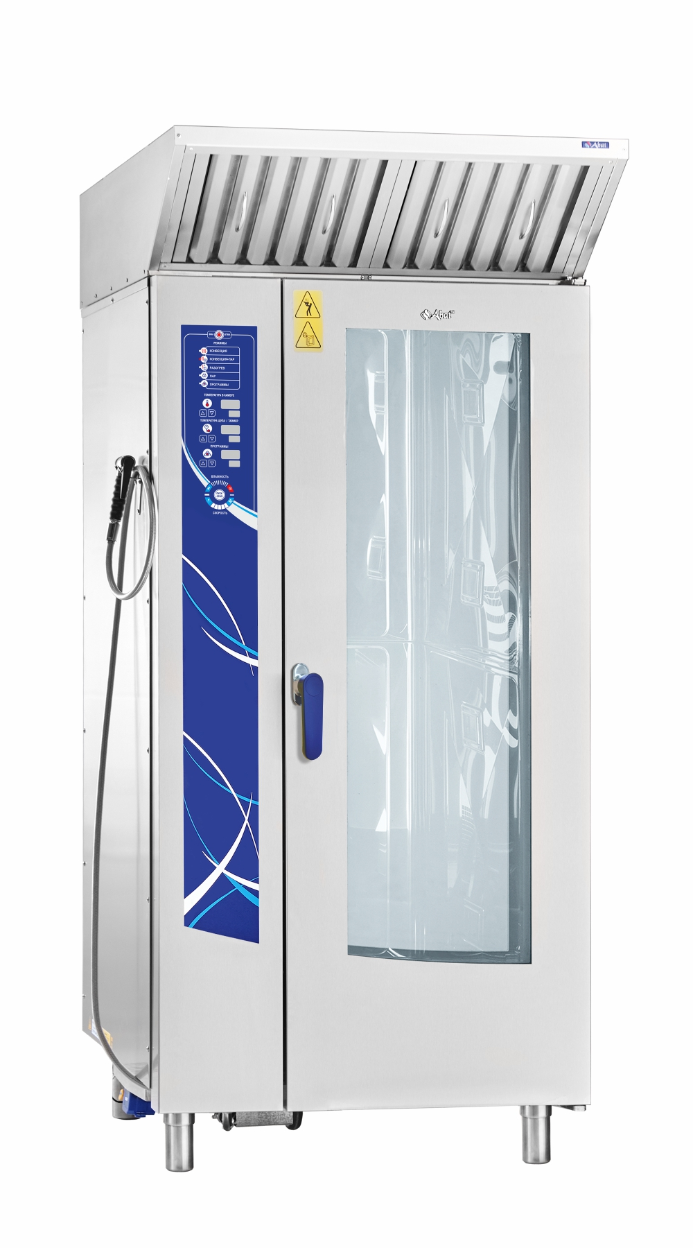 Аппарат паров.-конвект. эл.кух. ПКА 20-1/1ВМ2-01 (инжекц., 20хGN-1/1, вся нерж, б/гастр.) автомойка